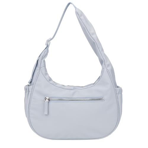 Image of JANKS Small Puffer Crescent Shoulder Bag for Women, Nylon Quilted Puffy Crossbody Purse, Cute Hobo Shoulder Handbags