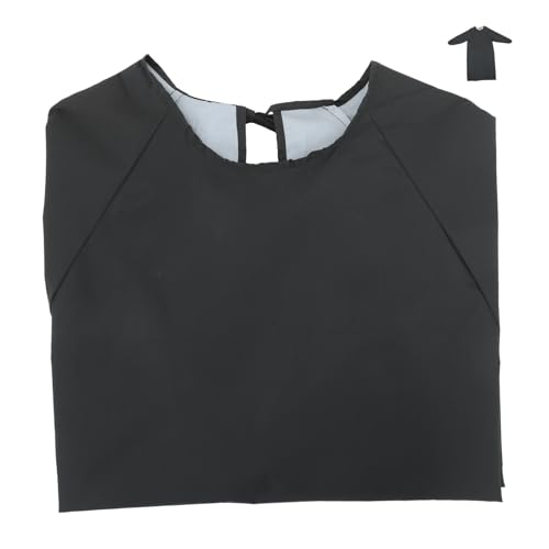 SHINEOFI Delantal de Cocina y Resistente al Aceite con Mangas Largas Protección Total para Brazos Diseño Reversible y Tirantes Ajustables Unisex para Cocina Repostería Limpieza y Peluquería