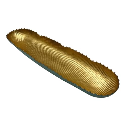 Plato Bergamo Art de aluminio dorado 18 pulgadas miniatura 2