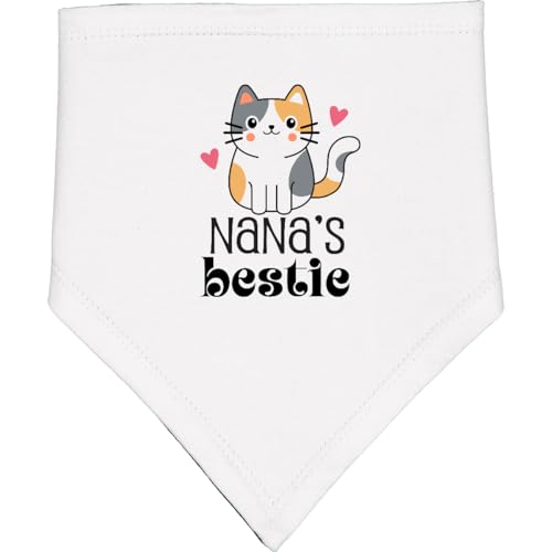 inktastic Nana Bestie Grandchild Kitty Baby Bandana Bib