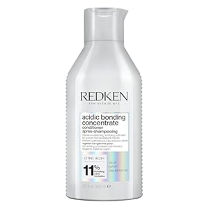 Redken Acidic Bonding Concentrate Conditioner For Damaged Hair Repair – Strengthens and Repairs Weak and Brittle Hair, Sulfate-Free, With Citric Acid