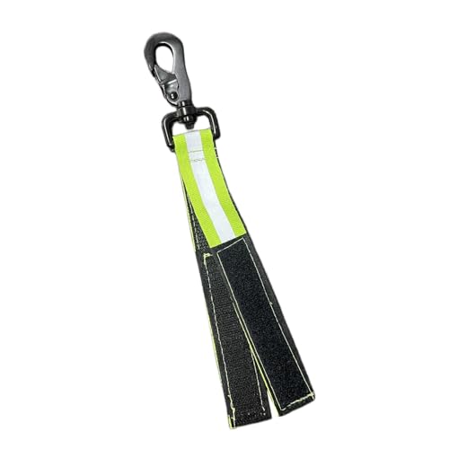 RCGOFOLLOW Correa Reflectante para Guantes de Bombero de Resistencia con Clip para Guantes de Clima frío, Correa de Nailon Duradera, de Nailon Resistente,
