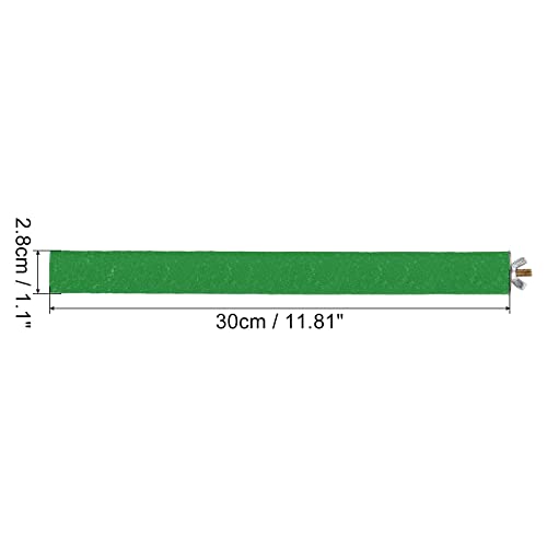 Image of PATIKIL 1.1x11.8 Inch Bird Cage Perch, Parrot Stand Paw Grinding Stick Bird for Parakeet Cockatiel Cage Accessory, Green