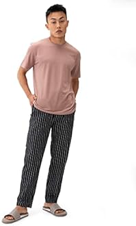 DAMENSCH Regular Fit Cotton Blend Woven Casual Style Pyjama Dual Pockets Breathable Microfibre Waistband Anti-Bacterial Stretchable Soft Comfortable Pyjama For Men