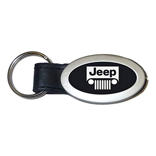 Jeep parrilla Oval estilo Metal clave cadena llavero