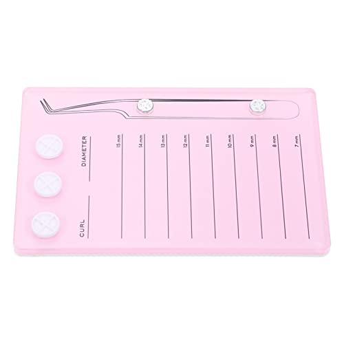 Beaupretty Grafted Eyelash Magnetic Suction Acrylic Lash Tile Hand Plate Lash Pallet Beauty Eyelash Magnetic Eyelash Plate (Pink)