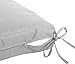 QILLOWAY Outdoor Chair Cushion Set with Strings,Replacement Outdoor Cushions for Patio Furniture.(Light Grey)