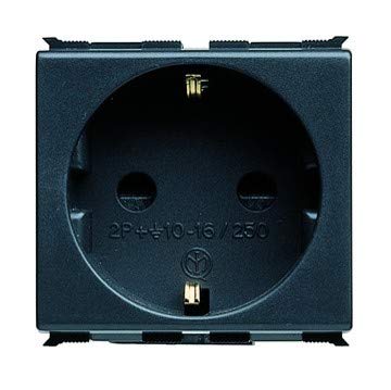 Gewiss GW30211 caja de tomacorriente Tipo K (DK) Negro - Caja registradora