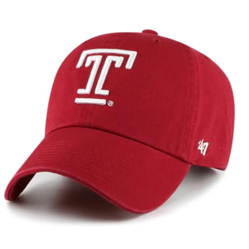 Gorra ajustable Temple Owls roja miniatura 1