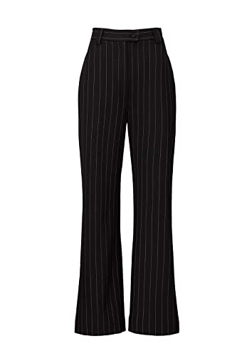 Sweet Baby Jamie Rent The Runway Pre-Loved Black Pinstripe Wide Leg Pants2