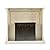 SEI Furniture Sicilian Harvest Traditional Style Electric Fireplace, 44.75" W x 14" D x 40.25" H, Ivory