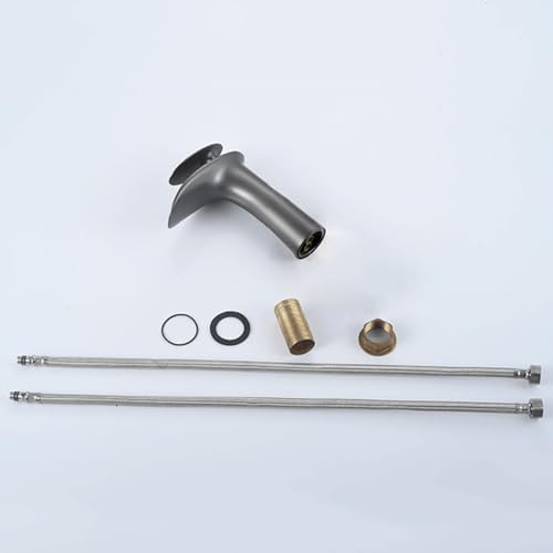 Robinet de salle de bain cascade gris idéal pour rénover un lavabo rétro - 7