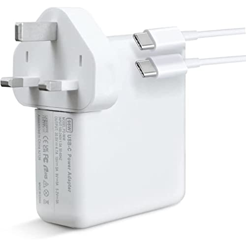96W Type C Macbook Pro-Air Fast Replacement Charger Power Adapter Compatible with 13 14 15 16 Inch 2016/17/18/19/20 Model Laptops Tabs & Smartphones Thunderbolt Charger with 6ft USB C Cable