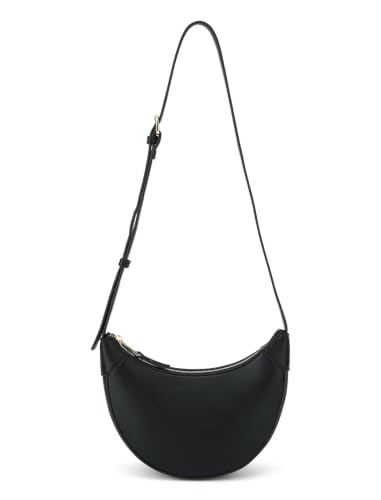Image of Cresent Crossbody Bag for Women Purse Small Shoulder Sling Moon Bags | Trendy Vegan Leather Dumpling Hobo Bag for Casual Daily