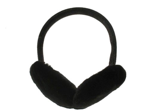 Black Sheared Mink Earmuffs #TOP2