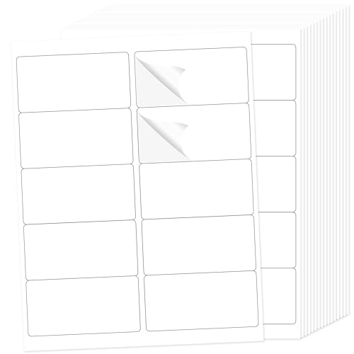Étiquettes d'expédition blanches 10 par feuille contre les bavures