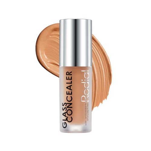 Rodial Glass Concealer Shade 3 - Luminous, Full-Coverage Cream with Peptides and Antioxidants for Flawless Skin, 0.1 fl. oz.