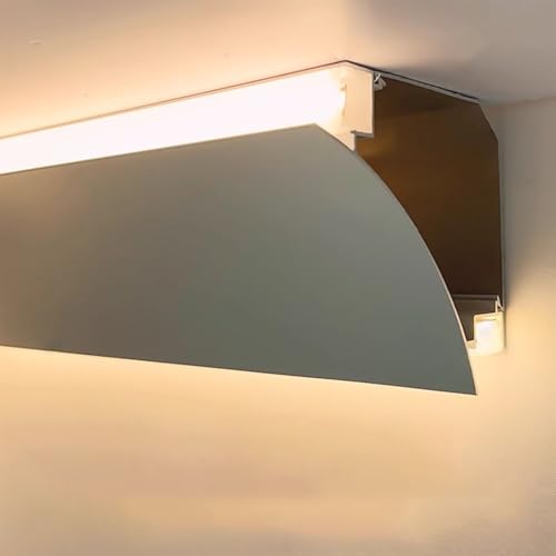 Tiras de luz de doble cara en canal de montaje en superficie LED para esquinas