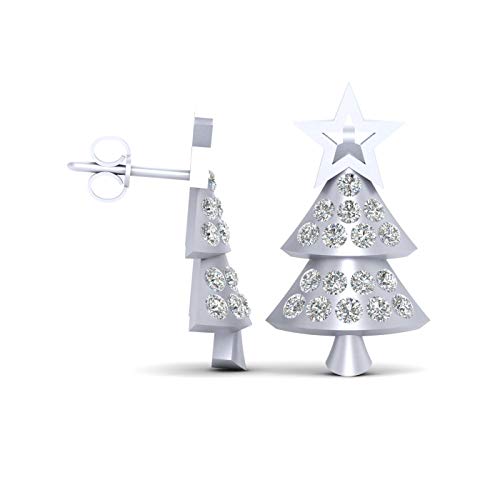 Pendientes de tuerca de estrella de Belén en plata 925 para sorprender 2