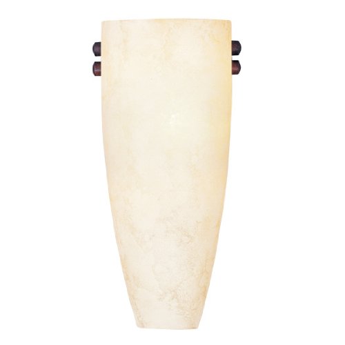 Livex Lighting 4480-04 Coronado 1 Light Imperial Bronze ADA Wall Sconce with Vintage Scavo Glass