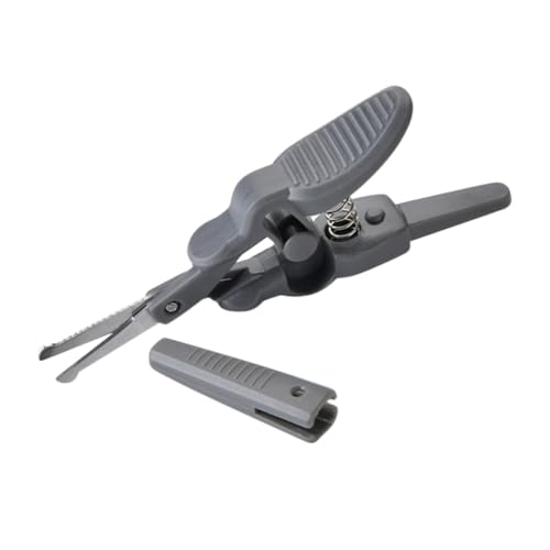 VILLFUL 製眉毛はさみ 小型グルーミングシザー 設計で肌を保護 精密トリミング可能 メンズ眉毛 鼻毛 ひげ用携帯便利