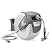 FUXTEC Dévidoir Automatique FX-WSA20G - 20 m de Tuyau d'Arrosage ½ Pouce - Enrouleur De Tuyau Pour Montage Mural Avec Douchette Et Raccords - Pivotant à 180° (65x29x46 cm)