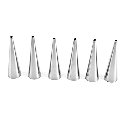 CONGARTENO Use 16pcs Stainless Steel Cylinder Shaped Molds for Baking Horn Pastry Cannoli Tube