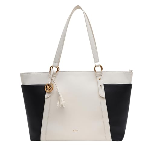 Image of Kazo Karl Tote | Premium Faux Leather Handbag for Women | Minimalist Structured Shopper for Work & Transit