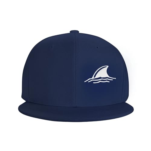 Shark Fin in Water Adjustable Outdoor Baseball Hat Flat Hat3