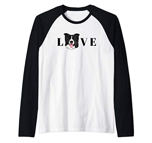 Border Collie Lover, Border Collie Gift, Border Collie Mom Raglan Baseball Tee