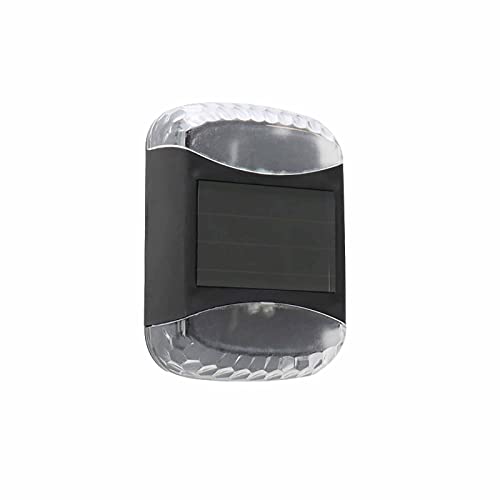 Trailrest Solares de Pared Solar LED Fuente de hacia Arriba y hacia Abajo Adecuado para Patios Cercas Paredes Exteriores Escaleras Faroles Solares Exterior Grandes (Black, One Size)