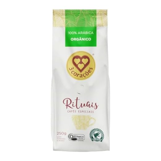 3 Corações Café Torrado e Moído Orgânico Rituais, 250g