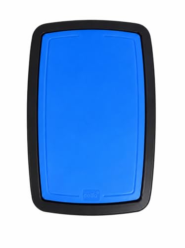 Image of Cello Plastic Garbage Swing-Lid Dustbin 48 Ltr, Black-Blue