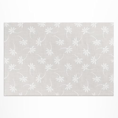 Tapis extérieur de qualité supérieure fleurs délicates PVC 150x225 - 2
