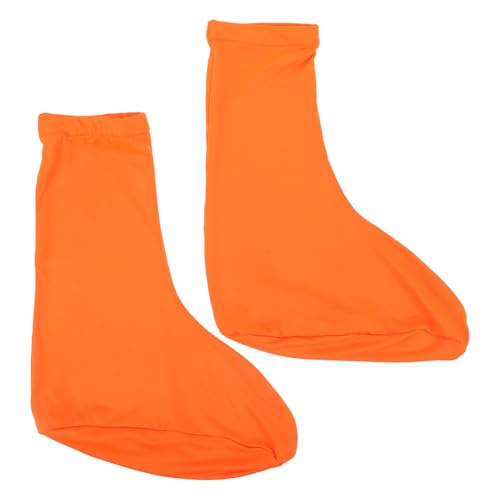 MERRYHAPY Fundas Protectoras para Zapatos de Senderismo, Polainas Impermeables Caña Alta en Naranja, un Par Talla L, Resistentes para Actividades en Desierto y Aire Libre