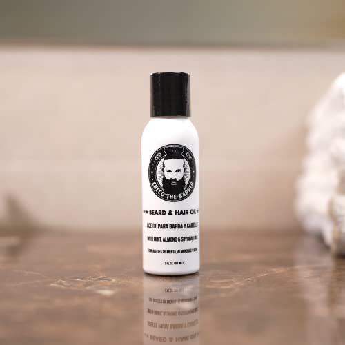 Checo The Barber Beard Oil: With All Mint, Almond And Soy Oils, Beard & Hair Oil, With Excellent And Nourishing Ingredients, Premium Quality Beard Oil #TOP5