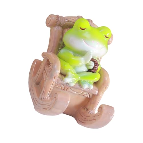 Supporto per telefono Bella Rana Verde Dock Del Telefono In Miniatura Giocattolo Da Scrivania Decorazione Funzionale Mestiere Per Rilassamento Forma Rane Video Call Base