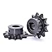 15T-20T 08B Industrial Drive Sprocket Wheel 45# Steel Chain Gear 15 16 17 18 19 20 Teeth Keyway Bore 10-32mm 1Pcs(25mm (Keyway 8mm),20 Teeth)