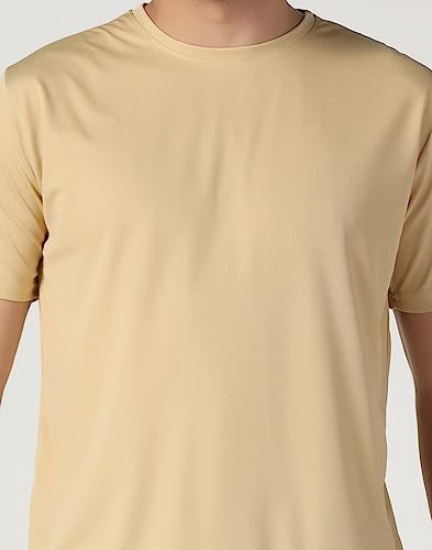 Image of INKKR Men's Short Sleeve Round Neck Dry Fit Multicolor T-Shirt Combo