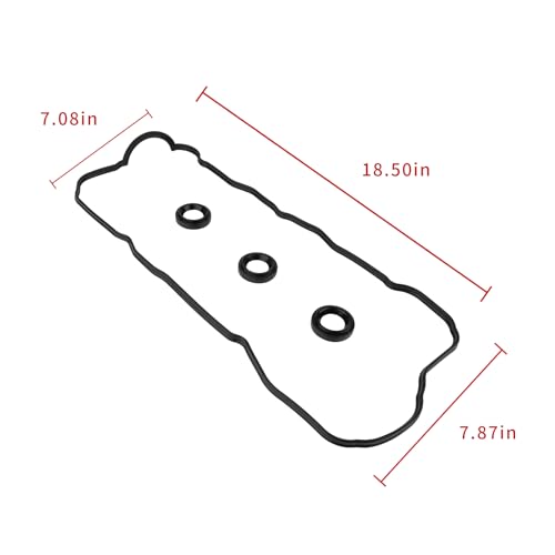 Image of VS50588R VS50515R Engine Valve Cover Gasket Compatible With 99-08 【LEXUS】ES300 /ES330 /RX300 /RX330 /RX400H【TOYOTA】AVALON /CAMRY /HIGHLANDER /SIENNA /SOLARA 3.0L 3.3L V6 112130A010,112140A010,VS50406,0361613
