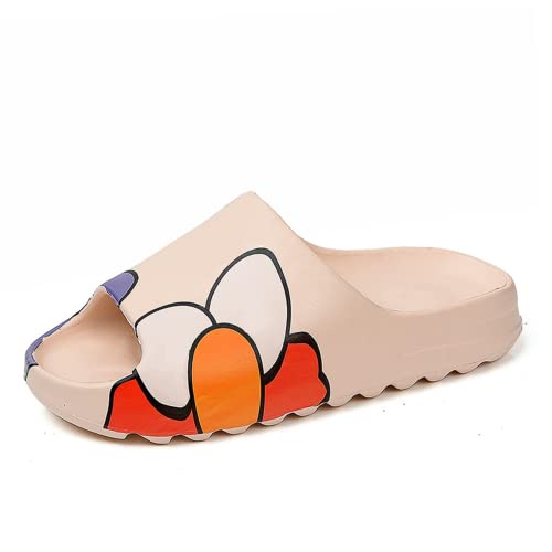 COVS Pillow Slides Slippers Non-Slip Unisex Outdoor Indoor Sandals Slides for Women Men Soft Massage Shower Bathroom House SPA Beach Pool Design Platform Shoes Slides (Graffiti, Eur 41-42, numeric_9_point_5)