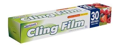 Sealapack Ready to Use Cling Film, 30 Metre Roll, Clear, White