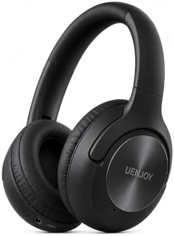 Over Ear Wireless Headphones, 120H Playtime, 4EQ, Mic, Swivel & F...