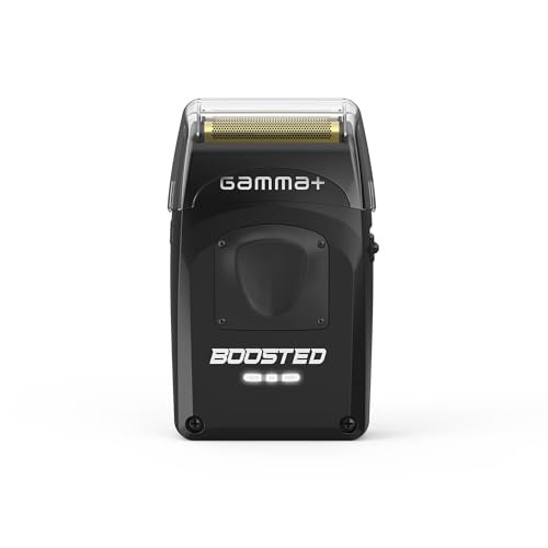 GAMMA+ Boosted Elektrischer Bart- und Haarrasierer mit 3 Klingen Kabelloser Elektrischer Bartrasierer Herren 120 Min Betrieb Kompakter und Tragbarer Reiserasierer IPX7 Wasserdicht 11.000 U/Min