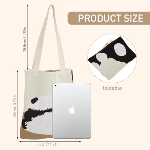 Image of PALAY Crochet Tote Bag Shoulder Bag Floral Hand Bag Hollow Out Bag Casual Tote Bag Multi-Purpose Crochet Travel Tote Bags for Women Office Use, College