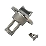 Marine : fabriqué en acier inoxydable durable avec finition argentée. La bride elliptique mesure 50 x 37 mm pour une stabilité large et améliorée lors de l'utilisation