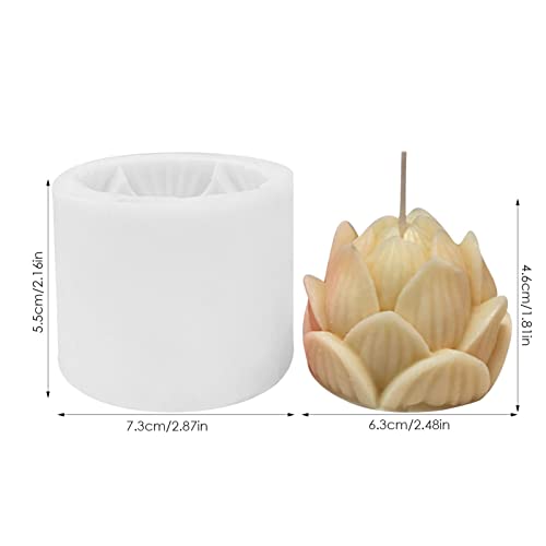 2 Pcs フラワーシリコンモールド,ジューシーなシリコン型 3D