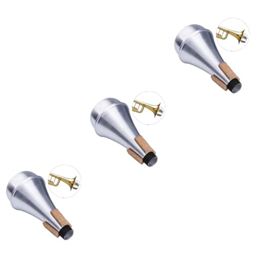 ibasenice 3pcs Trumpet Practice Mute Small Straight Mute Sourdine Sound for Practice