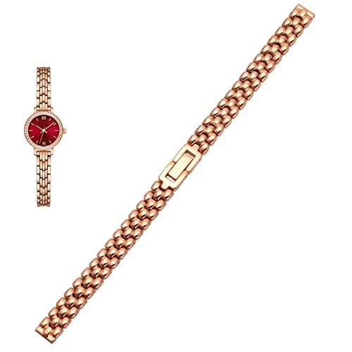 Bracelet de montre en acier inoxydable 8mm pour remplacer le cuir