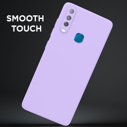 Image of Outlouders Back Cover for Vivo Y12 / Vivo Y15 / Y17 / Vivo U10 | Camera Protection | Durable Soft Matte Silicone Bumper Case (Purple)